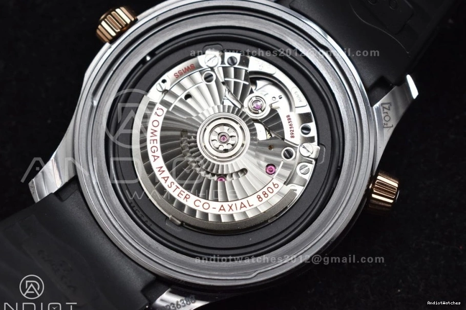 Black A Strap RG 300m Neat 1:1 Dial Seamaster Black VSF 1070 Ceramic Best on Bezel Black Edition 43.5mm Rubber 1112